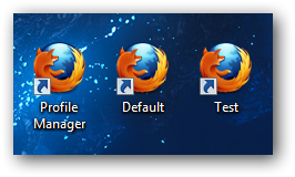 Несколько ярлыков для разных профилей Firefox на рабочем столе
