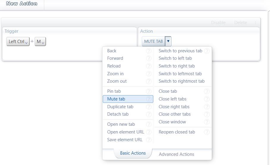 Настройка горячих клавиш в популярных браузерах