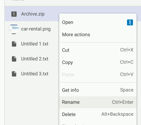 Переименование ZIP-файла