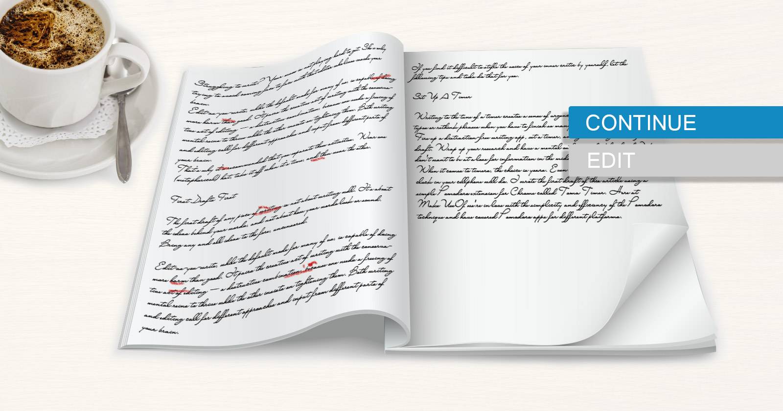 Отделяйте редактирование от письма — писать легче