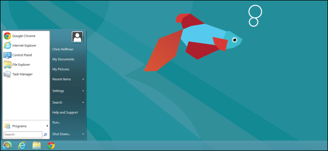 Classic Shell: вход на рабочий стол и кнопка Пуск в Windows 8