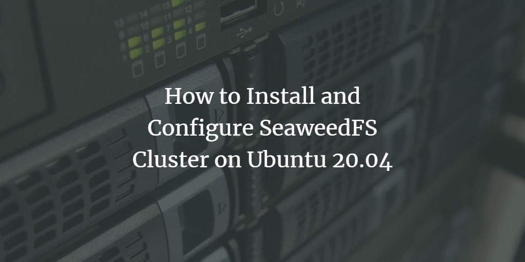 Установка SeaweedFS на Ubuntu 20.04