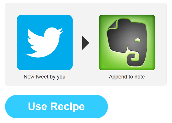 IFTTT: рецепт сохранения твитов в Evernote