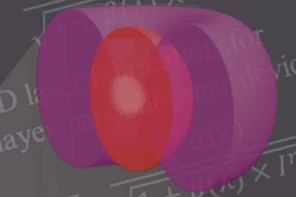 Иллюстрация: донат‑образный лазерный луч блокирует запись, создавая маленькую точку 9 нм