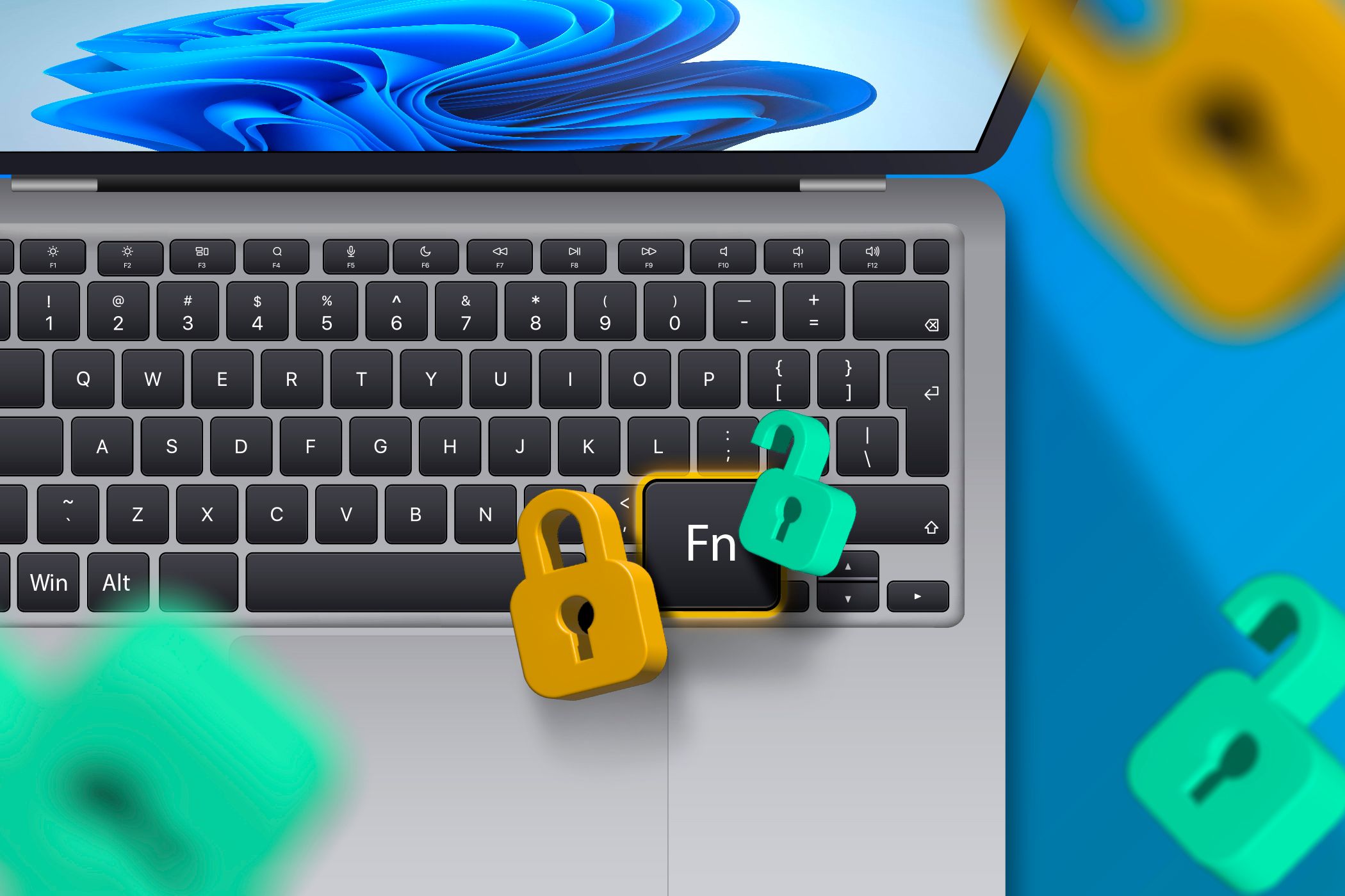 Как заблокировать или разблокировать клавишу Fn в Windows