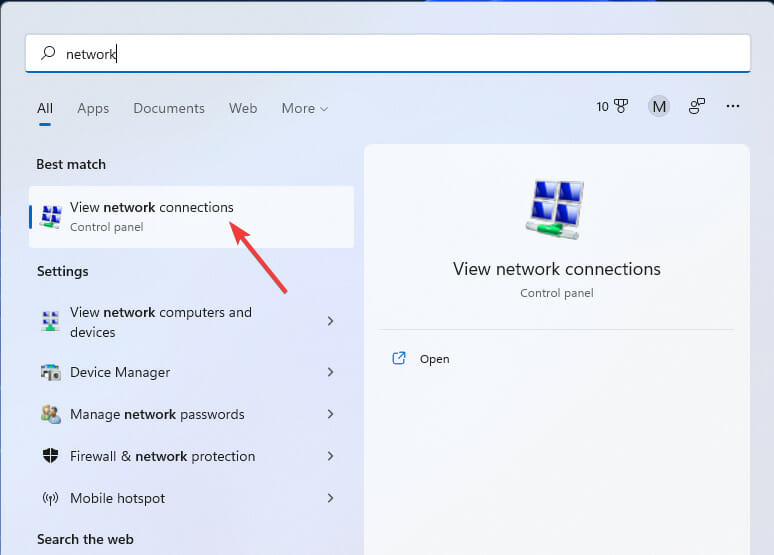 Результат поиска «Просмотр сетевых подключений»