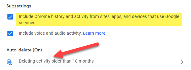 Нажмите Автоудаление