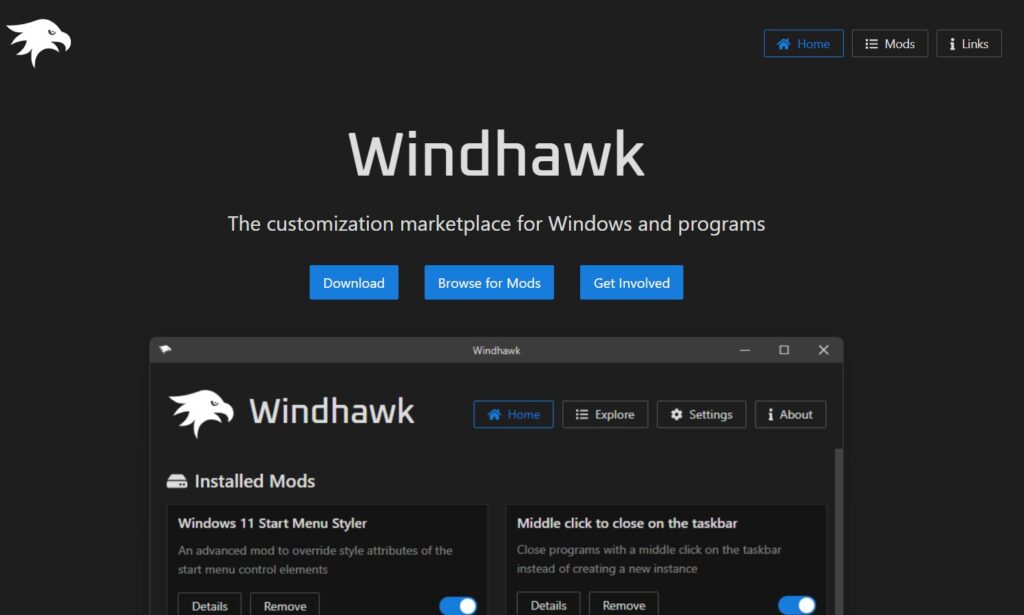 Windhawk — моды для Windows, установка и управление модами