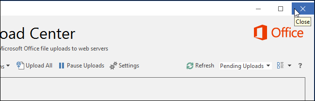 Закрытие Upload Center