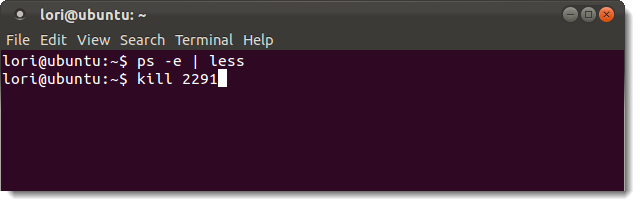 Команда kill с PID — завершение tint2