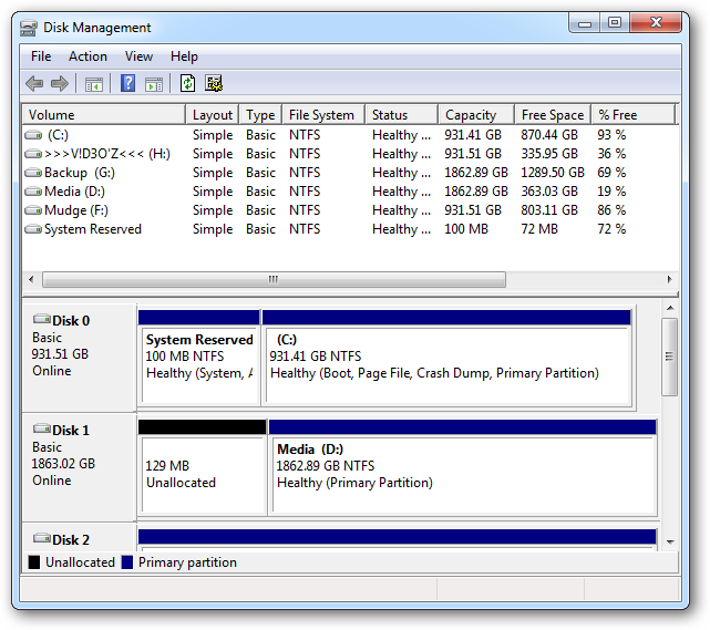 Меню: действие для создания VHD в оснастке Управление дисками
