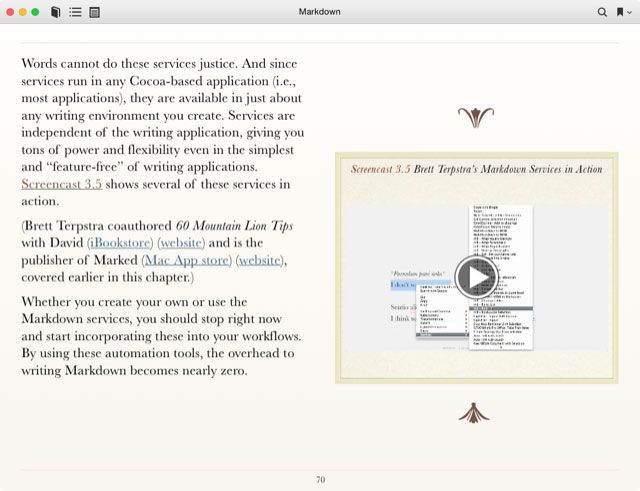 Пример оформления руководства в iBooks
