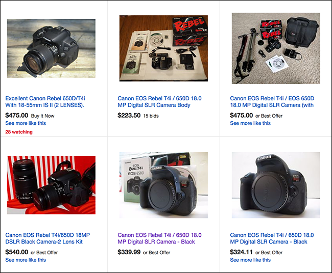 Скриншот страницы продажи камеры на онлайн-площадке