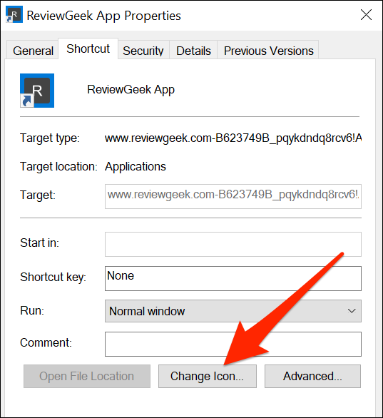 Change an app's icon