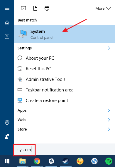 Ссылка Advanced system settings