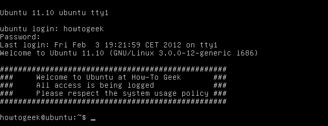 Настройка сообщения дня в Ubuntu