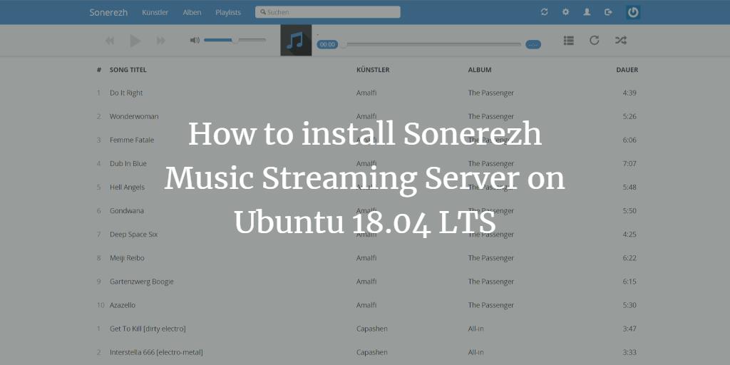 Sonerezh на Ubuntu 18.04 — установка