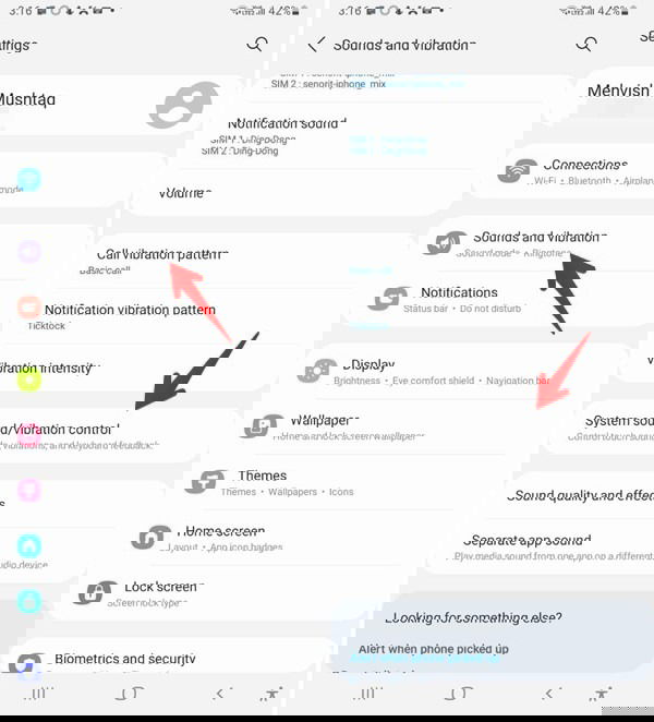 Настройки Samsung для клавиатуры