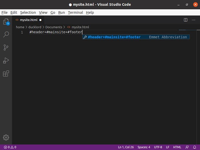 Разворачивание базовой структуры