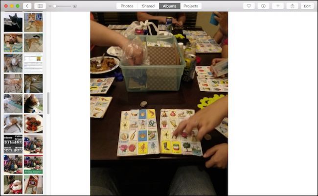 Открытая фотография в полноэкранном просмотре Photos с возможностью листать клавиатурой