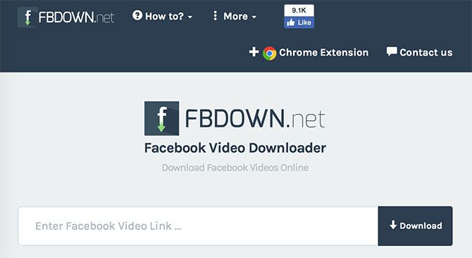 Обложка сервиса FBDown для скачивания видео