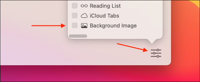 Click Background Image Feature from Menu