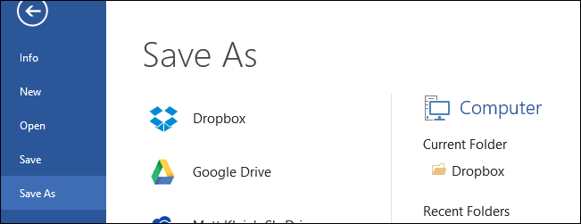 Добавить Dropbox в Office 2013 — быстрое руководство