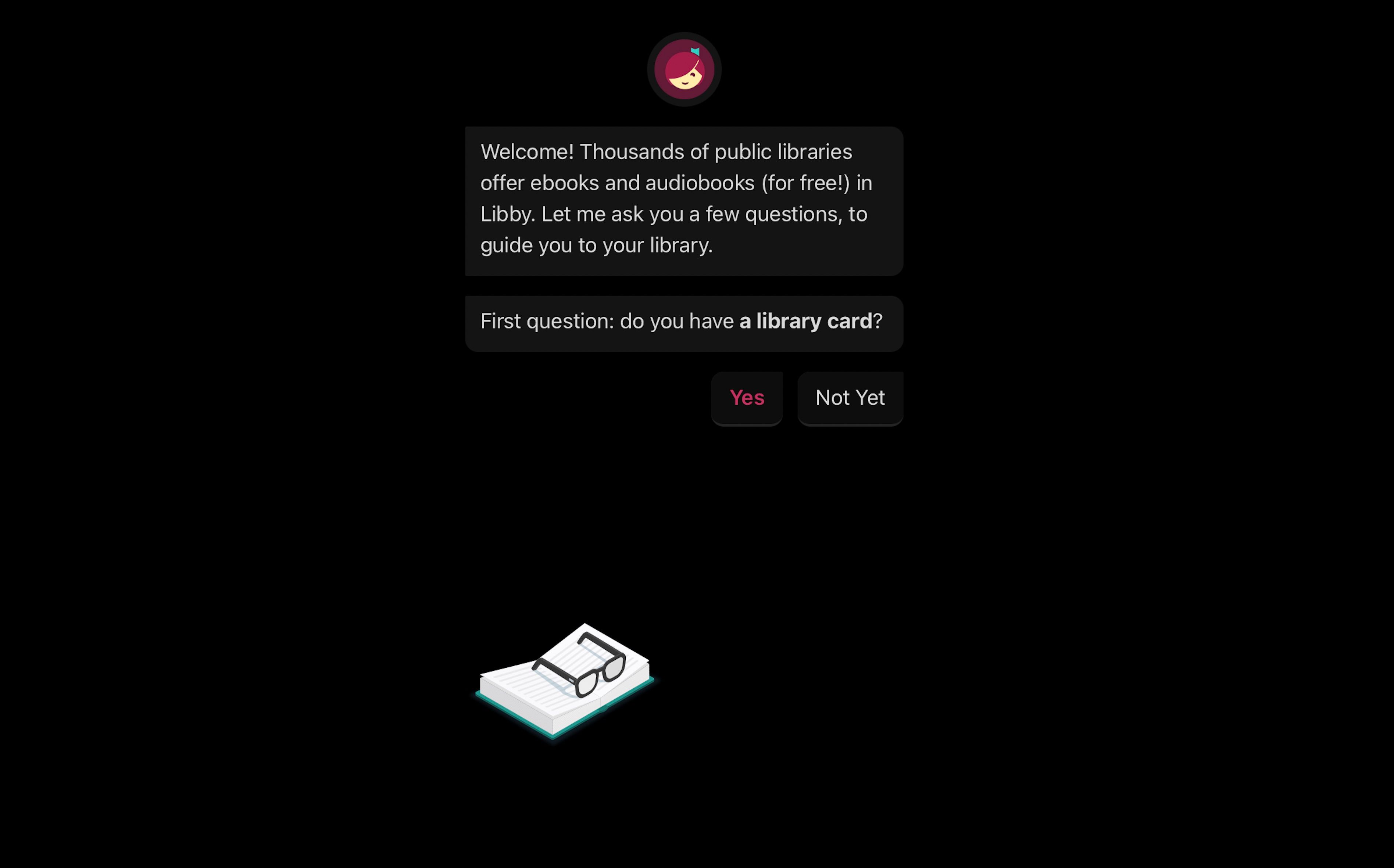 Страница регистрации Libby с запросом номера библиотечной карты