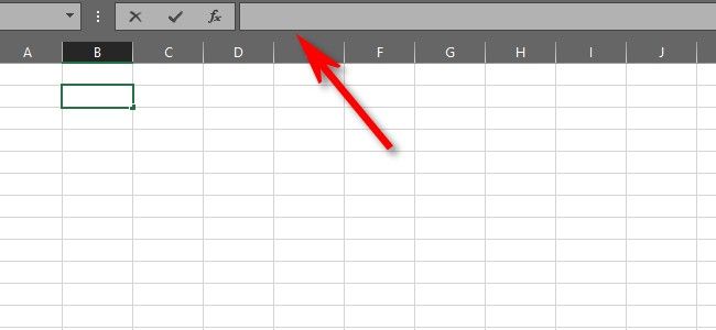 Наведите курсор на строку формул и щёлкните, чтобы отредактировать содержимое ячейки.