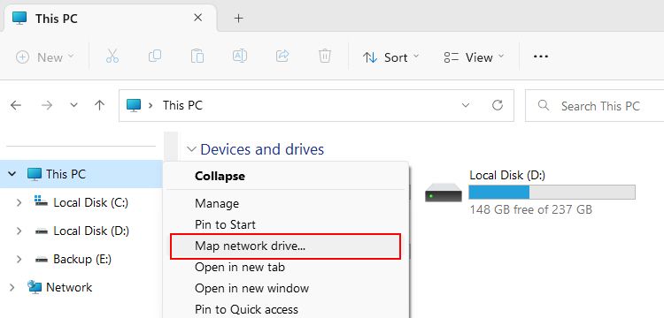 This PC Context Menu In Windows