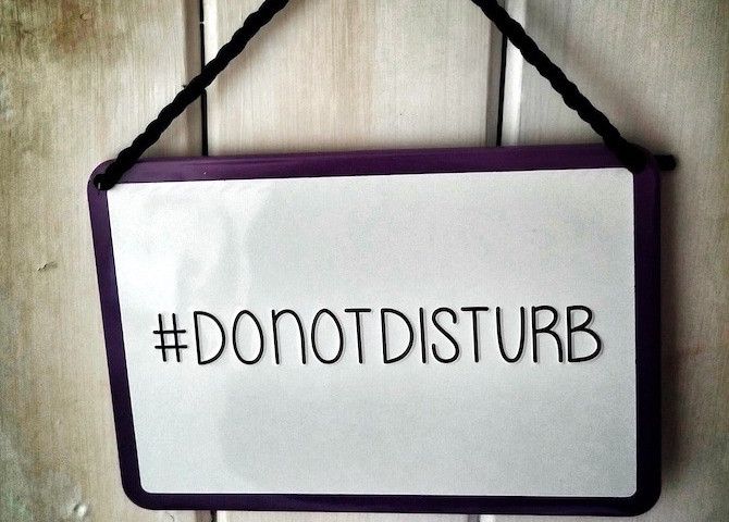 Do Not Disturb Hanging Sign