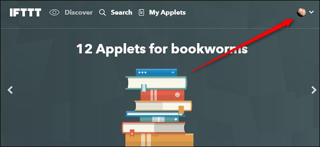 Скриншот профиля IFTTT