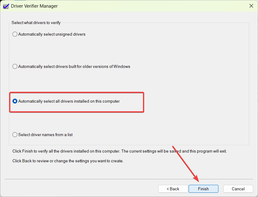 Выбрать все драйверы