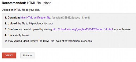 Файл в браузере с кодом подтверждения google-site-verification