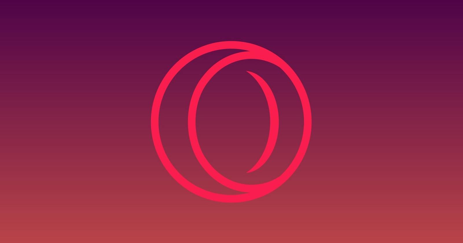 Opera GX Logo on Gradient Wallpaper