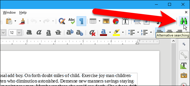 Кнопка альтернативного поиска в панели
