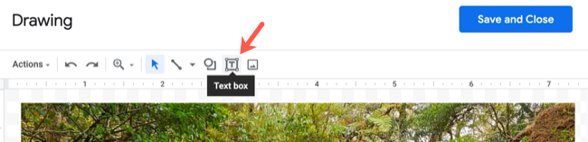 Кнопка «Текстовое поле» на панели рисования