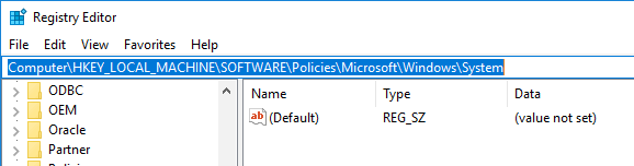 Переход к ключу реестра