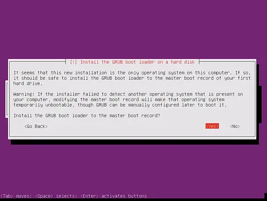 Установите загрузчик GRUB в MBR/EFI