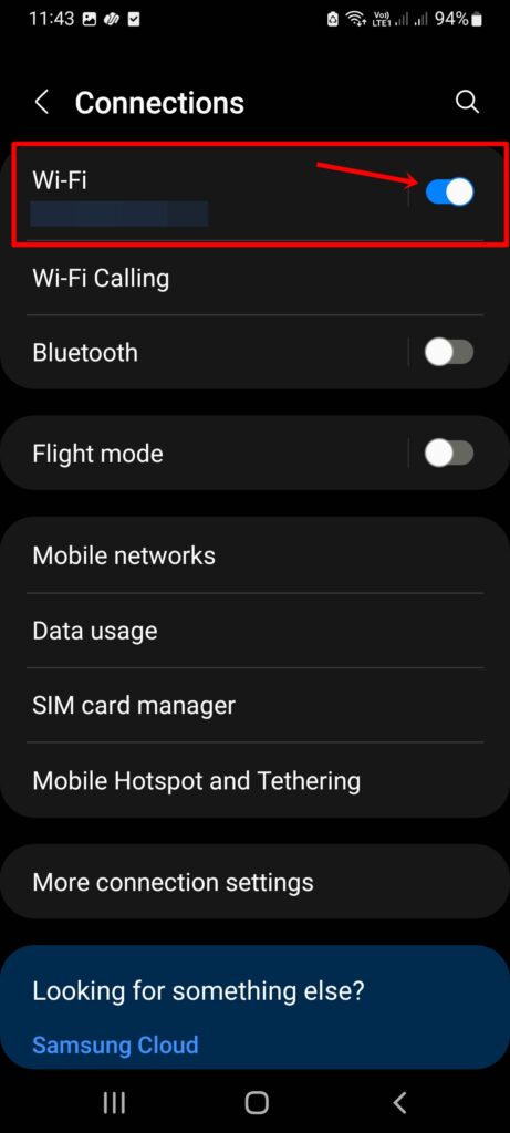 Ripristino delle connessioni di rete su Android