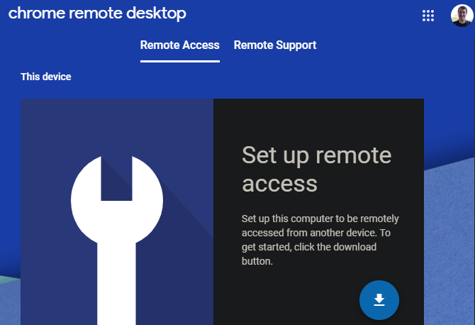 Процесс установки Chrome Remote Desktop: экран загрузки расширения в Chrome Web Store