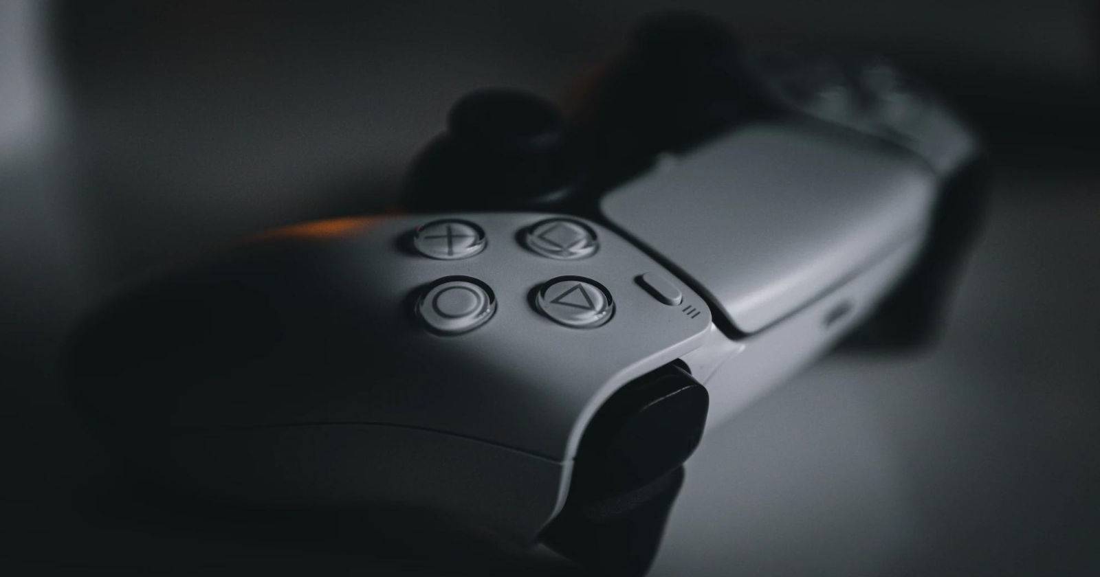 Close up of the PlayStation 5 DualSense controller