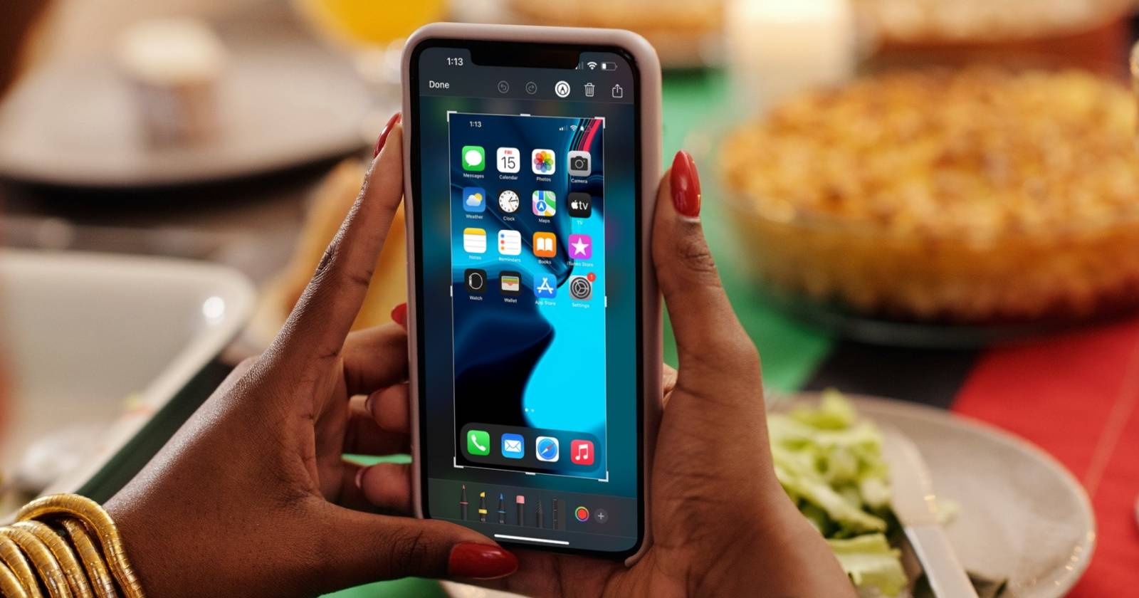 Как сохранить скриншот iPhone в JPEG