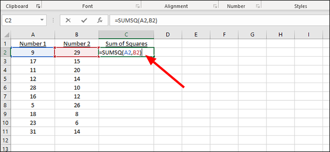 Закройте скобку и нажмите Enter для получения результата