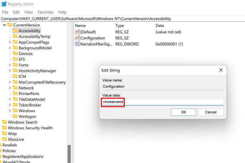 Редактирование строкового значения в реестре