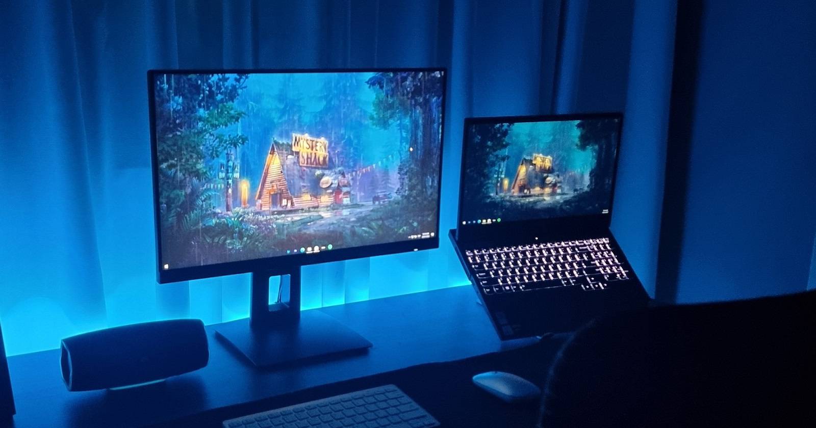 ПК с Windows 11 и запущенным удалённым рабочим столом