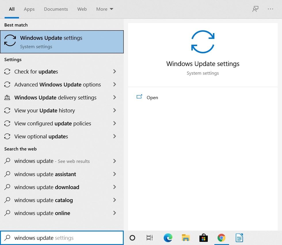 Windows Update-Einstellungen öffnen