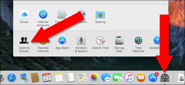 Параметры пользователей и групп в macOS