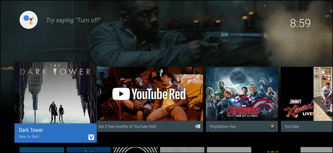 Отключить приложения в строке рекомендаций Android TV