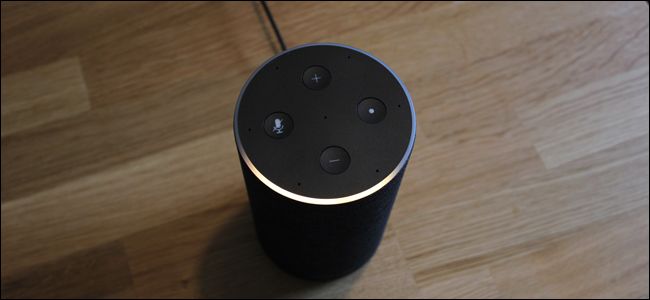 Echo показывает режим настройки с оранжевым кольцом.